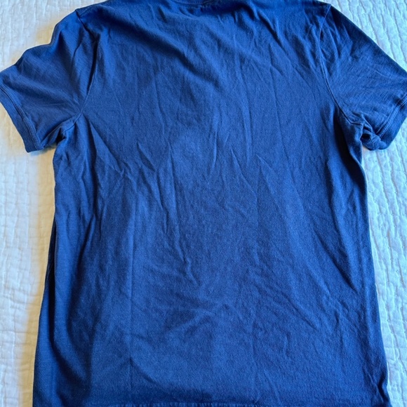 J. Crew Men’s Slub Cotton Short Sleeve Henley T-Shirt - Size L - Blue - Picture 3 of 4